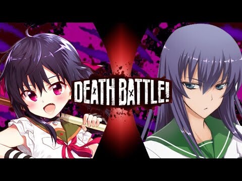 Fan Made DEATH BATTLE trailer Saeko Busujima Vs Kurumi Ebisuzawa - (H.O.T.D Vs School Live)