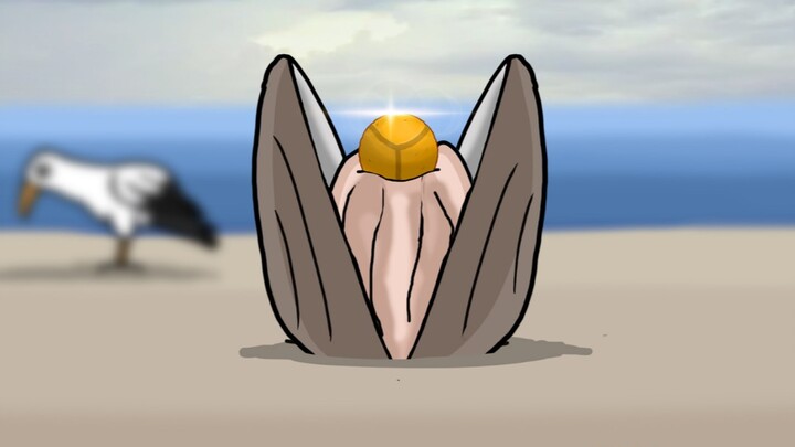 A gold appeared in the shell, and the story began to become bizarre...