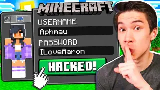 So I HACKED APHMAU’S Minecraft Account… **GOT CAUGHT**
