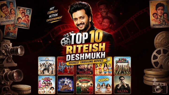 Riteish Deshmukh's Top 10 Highest Grossing Movies 2026