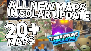 All NEW Maps in Solar Eclipse Update - Tower Defense Simulator