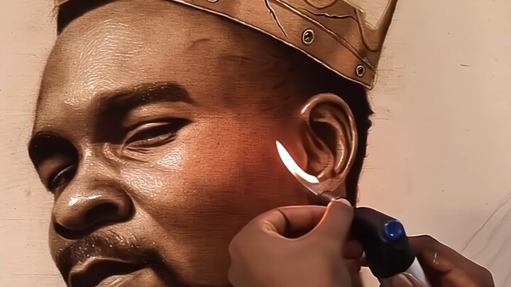 الرسم بالنار