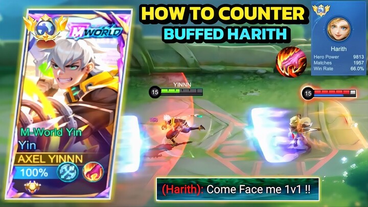 HOW TO COUNTER BUFFER HARITH IN JUNGLE? | YIN NEW BEST BUILD & EMBLEM FOR JUNGLE | MOBILE LEGENDS