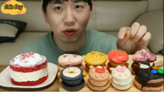Macaron cute xĩu phần 1 #mukbang