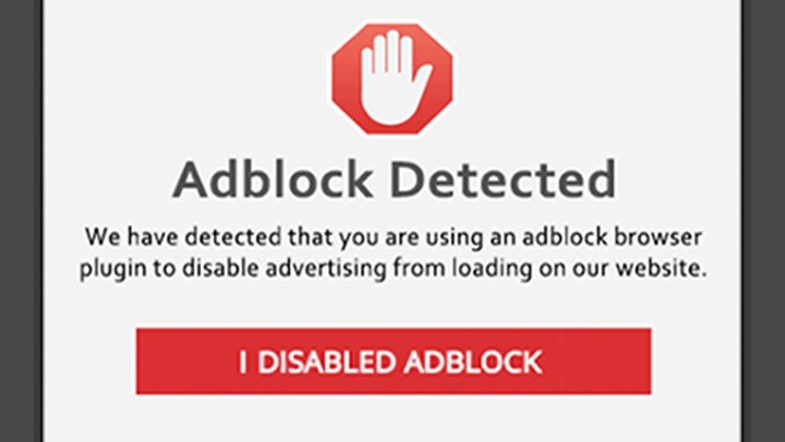 When a Website notices your Ad Blocker...