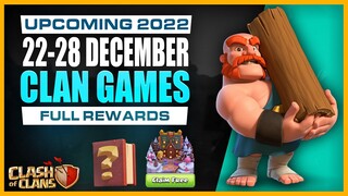 Clan Games Rewards in December 2022 in Clash of Clans | Upcoming 22-28 December clan games rewards