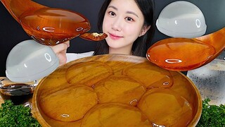 [ONHWA] The sound of chewing water-drop rice cake jelly!