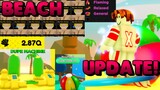 BEACH UPDATE! New passives, BeachBall,  DUPE MACHINE?! Currency + MORE!! [ROBLOX ANIME FIGHTERS]