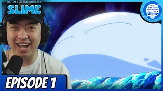 MY FIRST TIME WATCHING REINCARNATED AS A SLIME || Slime Episode 1 Reaction