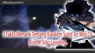 3 Fakta Menarik Tentang Karakter Sung Jin Woo Di Anime Solo Leveling