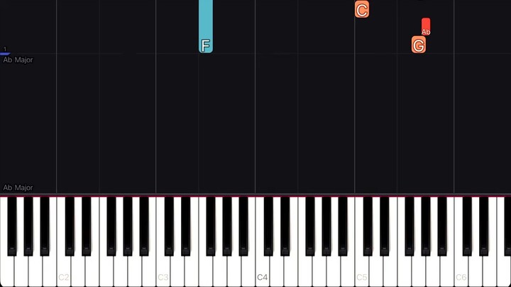 Frozen - Let It Go ( Piano Tutorial ) Level: Easy （钢琴教程）难度：简单