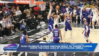 Fans celebrate Filipino heritage night as the La Clippers hosts the Utah Jazz at Crypto.com Arena