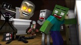 Monster School : SKIBIDI TOILET HORROR CHALLENGE | Chainsaw Man & Train School - Minecraft Animation