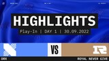 Highlights DRX vs RNG [Vòng Khởi Động - Ngày 1 - CKTG 2022][30.09.2022]