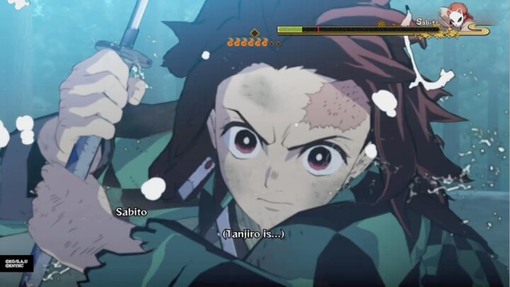 Kimetsu no Yaiba Demon Slayer Ps5 Gameplay Tanjiro Vs Sabito  🔥⚔️