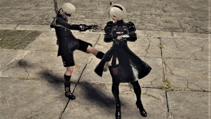 [Game] [NieR: Automata] 2B's Cute Moves