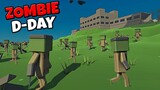 ZOMBIE D-DAY Beach Invasion into SUPER FORTRESS!? - Ancient Warfare 3: Battle Simulator