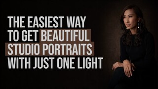 The EASIEST Way to get BEAUTIFUL Studio Portraits with just ONE SpeedLight. (Flash Photography)