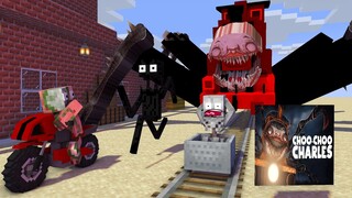 MONSTER SCHOOL : CHOO CHOO CHARLES vs TRAIN EATER - MINECRAFT ANIMATION