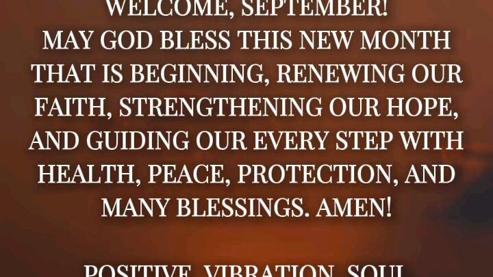 A powerful prayer for a blessed September... ✨