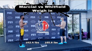 Eumir Marcial vs Andrew Whitfield weigh in