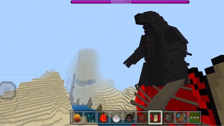 Godzilla hangs the snake