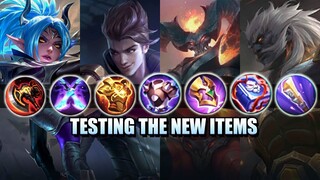 NEW ITEMS NEW META - TESTING THE NEW ITEMS ON ADVANCE SERVER - MOBILE LEGENDS
