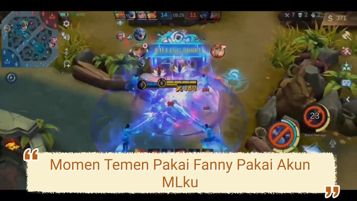 Gila Temenku Pakai Akun MLku Dengan Fannya Terlalu Licin|Mobile Legends