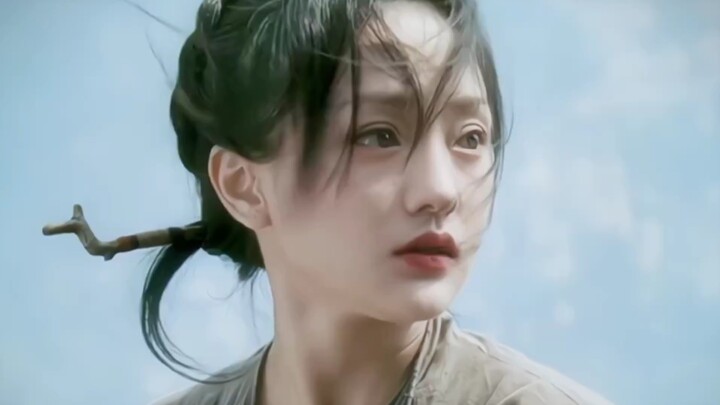 Even with branches on her head, she looks so beautiful.