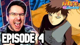 DEIDARA VS GAARA | Naruto Shippuden Episode 4 REACTION | Anime Reaction