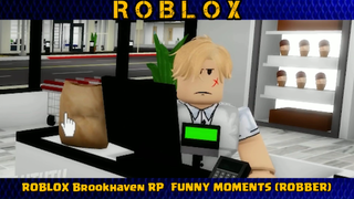 ROBLOX - Brookhaven RP Funny Moments (Robber)