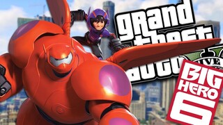 BIG HERO 6 "BAYMAX" SAVES HIRO MOD w/ SUPER POWERS (GTA 5 PC Mods Gameplay)