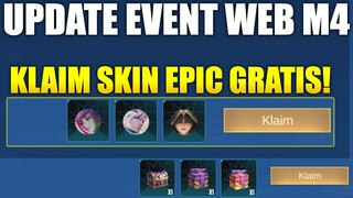 UPDATE EVENT WEB M4 KLAIM TOKEN TAMBAHAN UNTUK GACHA SKIN EPIC GRATIS DI M4 CHEST BOX! | MLBB