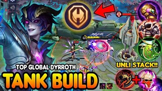 I AM UNKILLABLE! SIDELANE DYRROTH WITH TENACITY EMBLEM AND TANKY BUILD | TOP GLOBAL DYRROTH BUILD!