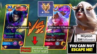 YUZUKE VS MIYEON | Top Global Alucard Vs World Best Mage 22K Matches 1K Star! 😱 | Who Win? - Intense