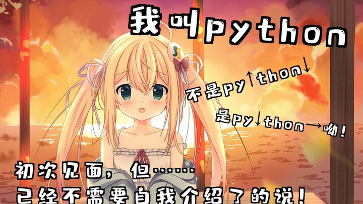 【Python也想做VUP?】程序语言的大作战