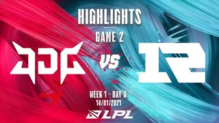 [Highlights] JDG vs RNG - Game 2 | Tuần 1 Ngày 5 | LPL Mùa Xuân 2022