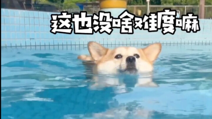 Chai Ke finally took off his life jacket and started swimming!