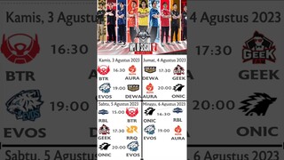 JADWAL MPL WEEK 3 S12 #mlbb #mobilelegends #rrq #mpl