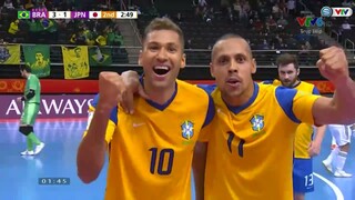 HIGHLIGHTS | ĐT Brazil 4-2 ĐT Nhật Bản | Vòng 1/8 FIFA Futsal World Cup Lithuania 2021™