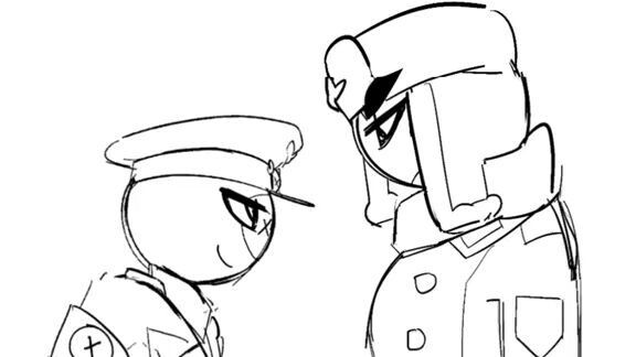 Eye contact animation meme countryhumans