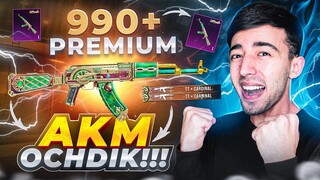 990+ TA PREMIUM va AKM OCHDIK 🥵 PUBG MOBILE!!!