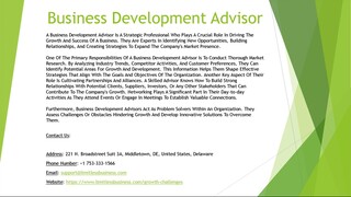 Business Development Advisor