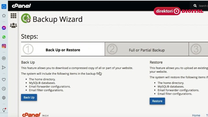 Cara Backup & Restore Semua File WordPress Melalui cPanel Hosting