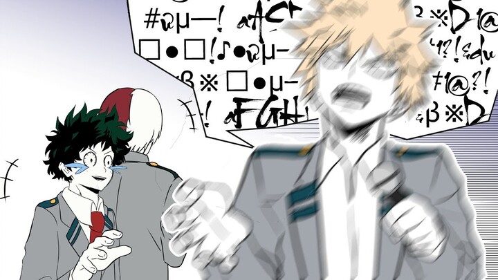 [Animated] BNHA Radio- Bakugou's voice broke the mic.