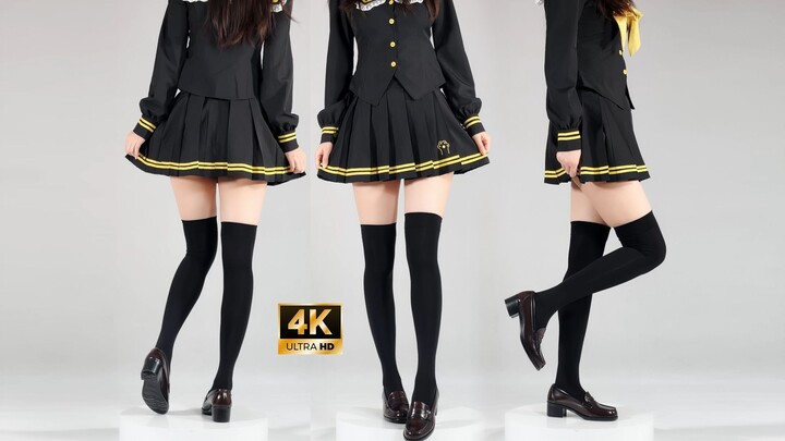 HARUTA 4603 and black over-the-knee boots