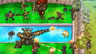 ปกป้องสระว่ายน้ำ! Metal Slug Wars [Zombies and Zombies] ตอนที่ 2