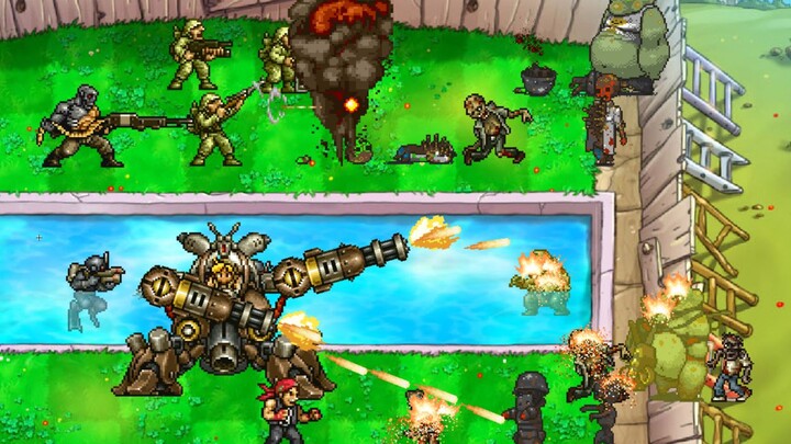 Protect the swimming pool! Metal Slug Wars [Zombies and Zombies] Episode 2