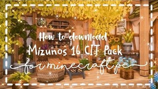 ✨How to download Mizunos 16 CIT Pack for MCPE 🦋 //Full Tutorial// The girl miner