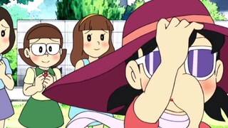 Shizuka privately said, "It's so embarrassing and heart-pounding."
